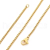 1.8mm Rack Plating Brass Box Chain Necklaces for Women Men MAK-L044-60G-4