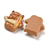 Bear Theme Opaque Resin Cabochons CRES-D040-01B-2