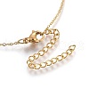 304 Stainless Steel Pendant Necklaces X-NJEW-O108-05G-3
