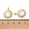 Brass Micro Pave Clear Cubic Zirconia Pendants X-KK-B083-36C-G-3