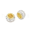 Alloy Rhinestone Clay Pave Beads ALRI-D300-04G-08-2