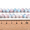 Electroplate Glass Beads Strands GLAA-N010-8mm-04-4