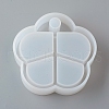 DIY 4 Compartments Flower Layered Rotating Storage Box AJEW-D046-02B-2