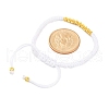 Polyester Cord Braided Bead Bracelets for Women BJEW-L698-01G-14-5