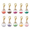 Glass Ball Pendant Decorations HJEW-JM01711-1