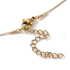 Ion Plating(IP) 304 Stainless Steel Round Ball Pendant Necklaces for Women NJEW-D056-01B-02G-3