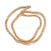 Electroplated Natural Lava Rock Beads Strands G-I360-J02-02-2