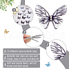 CRASPIRE 24Pcs 2Bags Cloth Butterfly Alligator Hair Clip FIND-CP0002-49A-5