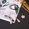 Heart Gemstone Pendants G-TA0001-19-9