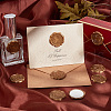 CRASPIRE 60Pcs Adhesive Wax Seal Stickers DIY-CP0006-30-20-6