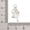 Brass Micro Pave Cubic Zirconia Pendants KK-V008-13P-03-3