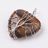 Natura Tiger Eye Pendants G-L480-05E-1