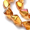 Electroplate Transparent Glass Beads Strands EGLA-E060-01A-FR03-3