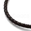 Braided Round Imitation Leather Bracelets Making BJEW-H610-01P-09-2