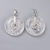 Natural Quartz Crystal Pendants G-F640-B01-2