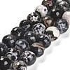Natural Fire Crackle Agate Beads Strands G-L595-A02-01J-2