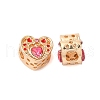 Rack Plating Alloy Rhinestone European Beads PALLOY-S189-47G-1