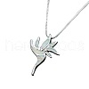 Hawaiian Bird Brass with Opal Pendant Necklaces FS-WG2F97F-04-2