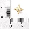 Brass Micro Pave Clear Cubic Zirconia Beads KK-U061-15B-G-3