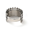 316 Stainless Steel Arrow Finger Ring RJEW-C030-03C-AS-3