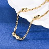 304 Stainless Steel Rope Chain Bracelets for Women BJEW-C094-10G-3
