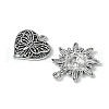 60Pcs 10 Styles Tibetan Style Alloy Pendants FIND-FS0002-30-2