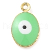 Rack Plating Brass Enamel Charms KK-G515-13G-2