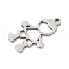 201 Stainless Steel Pendants STAS-Q341-07P-2