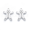 201 Stainless Steel Pendants STAS-N090-LA919-1-1