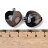 Dyed Natural Banded Agate Pendants G-G202-08B-3