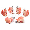 Flocky Resin Pendants RESI-N032-05-2