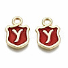 Alloy Enamel Charms ENAM-T012-03Y-RS-2