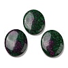 Mother's Day Gifts Natural Ruby Worry Stone for Anxiety Therapy G-B036-01O-1