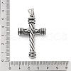 Retro 304 Stainless Steel Big Pendants STAS-I205-21AS-C-3