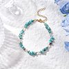 Natural Howlite Chip Beaded Bracelets for Women BJEW-JB11742-04-1