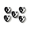 Yin-yang Theme Handmade Lampwork Beads LAMP-B028-01A-1
