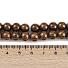 Electroplated Synthetic Magnetic Hematite Beads Strands G-G174-L01-04-4