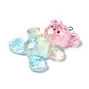 Transparent Resin Pendants RESI-H036-01A-2