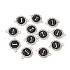 Alloy Enamel Links Connectors ENAM-TAC0003-01S-02I-3