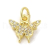 Real 18K Gold Plated Brass Pave Cubic Zirconia Pendants KK-M283-11B-01-1