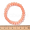 Stretchy Frosted Glass Beads Kids Bracelets for Children's Day BJEW-JB01768-6