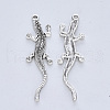 Tibetan Style Alloy Big Pendants TIBE-R316-027AS-RS-2