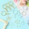 20Pcs 2 Colors Iron Split Key Rings PALLOY-CJ0002-65-5