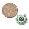 Glass & Seed Bead Woven Pendants PALLOY-MZ00279-03-2