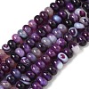 Natural Banded Agate Beads Strands G-F790-I01-01O-2