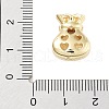 Rack Plating Brass Micro Pave Cubic Zirconia Beadss KK-B097-06G-3
