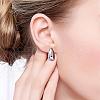 Brass Teardrop Stud Earrings for Women JE1090B-5