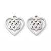 Non-Tarnish 316 Surgical Stainless Steel Charms STAS-Q314-06P-1