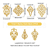 AHADEMAKER 14Pcs 7 Style Polyester Embroidery Patches DIY-GA0003-39-2