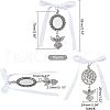 SUPERFINDINGS 10Pcs Angel Alloy Pendants Decoration AJEW-FH0002-55-2